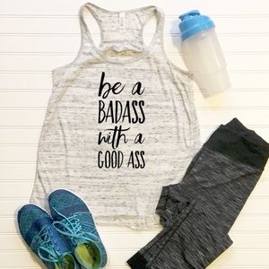 Badass - Workout Racerback Tank